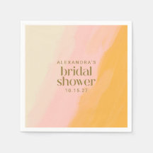 Moderno color de agua Boho ducha de novia amarilla