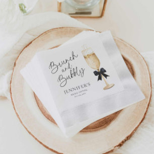 Servilleta De Papel Moderno Desayuno de Boda con Champán