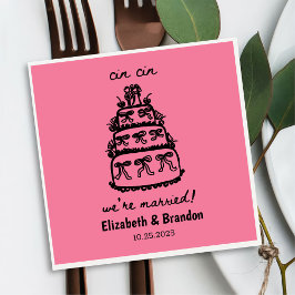 Servilleta De Papel Moderno Estamos casados con toallas Bodas personal