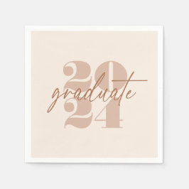 Servilleta De Papel Moderno Grado Minimalista en aumento | Crema Cappu