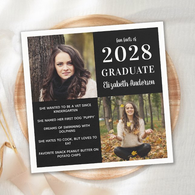 Servilleta De Papel Moderno Graduado Graduado Graduado 2 Foto (Subido por el creador)