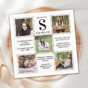 Servilleta De Papel Moderno Guay Graduate Fun Facts Unique 5 Photo