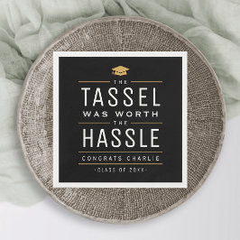 Servilleta De Papel Moderno, la tassel valía la pena la difícil gradua