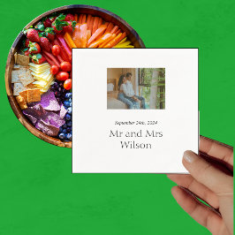 Servilleta De Papel Moderno Minimalismo 4 Photo Dinner Cocktail