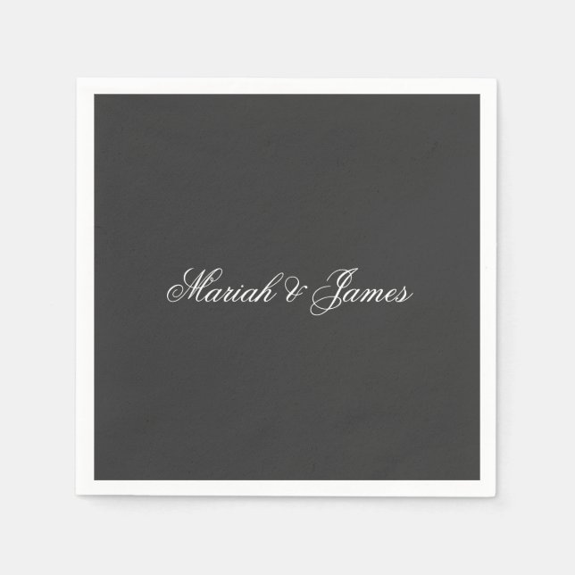 Servilleta De Papel Moderno Minimalista elegante (Anverso)