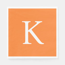 Servilleta De Papel Moderno Naranja de margarita gráfica plana