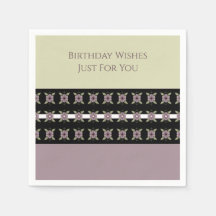 Moderno Plum Purple Floral Designer Luncheon