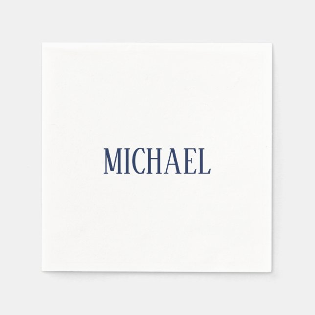 Servilleta De Papel Moderno profesional minimalista elegante (Anverso)