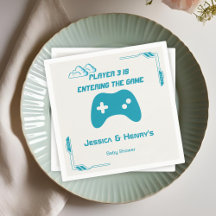Moderno reproductor de videojuegos 3 Baby Shower d