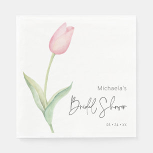 Servilleta De Papel Moderno Tulip Solo Bridal Shower Luncheon