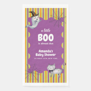 Servilleta De Papel Moderno, un pequeño gato fantasma de Baby Shower