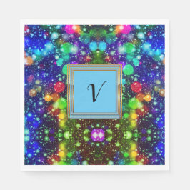 Servilleta De Papel Moderno y elegante modelo de monograma Fiesta de i