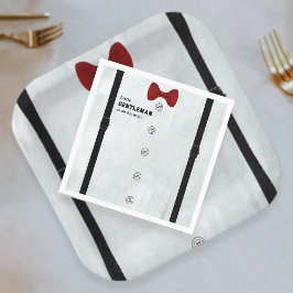 Servilleta De Papel Moderno y formal Pequeño Caballero Baby Shower Sim