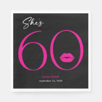 Moderno y mínimo labios rosados de 60 años