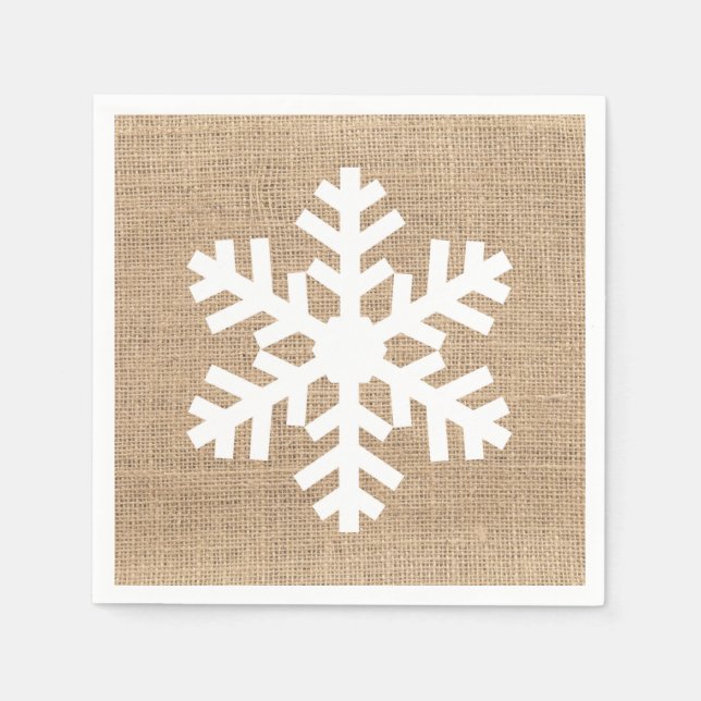 Servilleta De Papel Modernos Navidades de granjas hacen rúsculo rústic (Anverso)