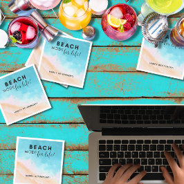 Servilleta De Papel Modo de playa para la vida | Jubilación | Persoanl