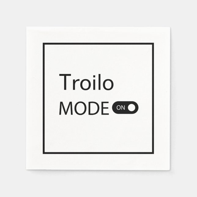 Servilleta De Papel Modo Troilo divertido Tanguero Tango bailador Milo (Anverso)