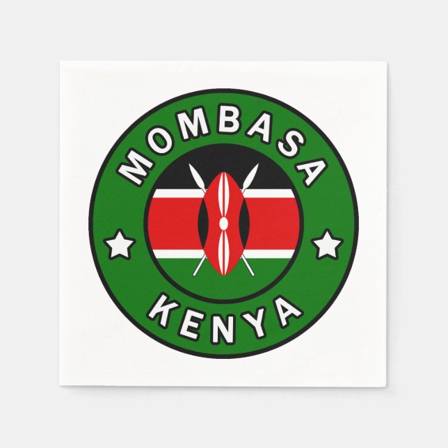 Servilleta De Papel Mombasa Kenia (Anverso)