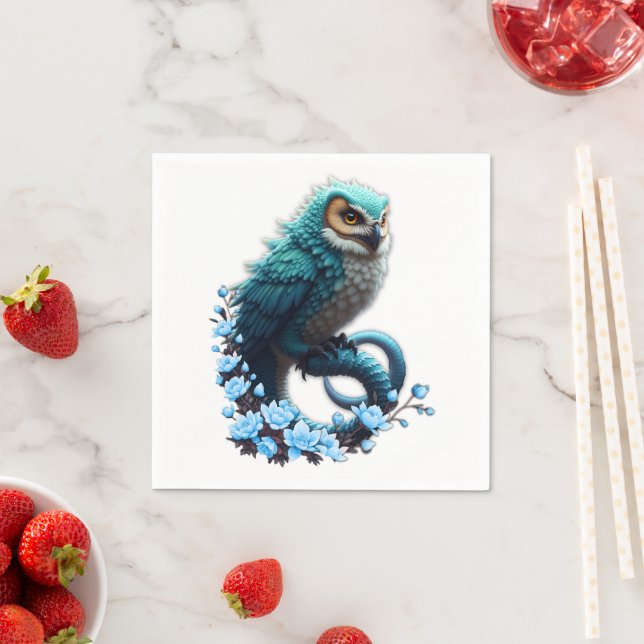 Servilleta De Papel Momento de la sabiduría, la lechuza mágica, majest (In situ)