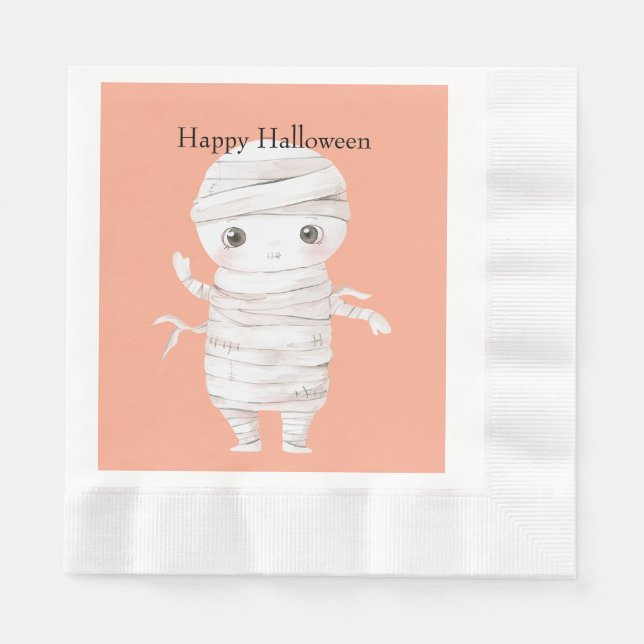 Servilleta De Papel Momia de Halloween (Anverso)
