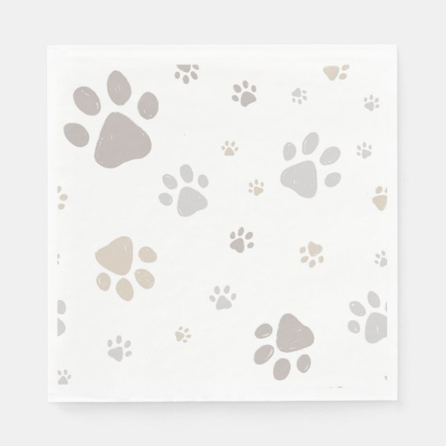 Servilleta De Papel Mon Toutou French Dog Birthday Party Napkins (Anverso)
