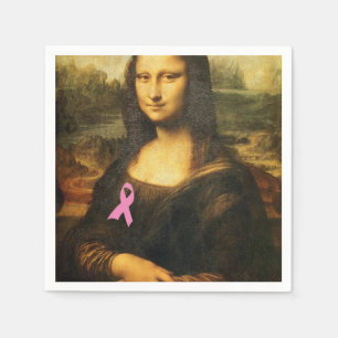 Servilleta De Papel Mona Lisa Con Cinta Rosa