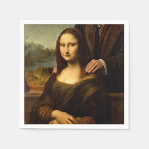 Servilleta De Papel Mona Lisa con un acompañante masculino