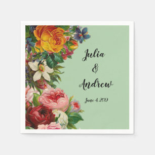 Servilleta De Papel Moneda floral