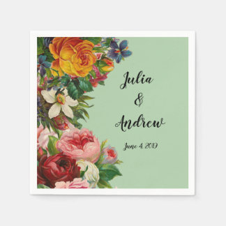 Servilleta De Papel Moneda floral