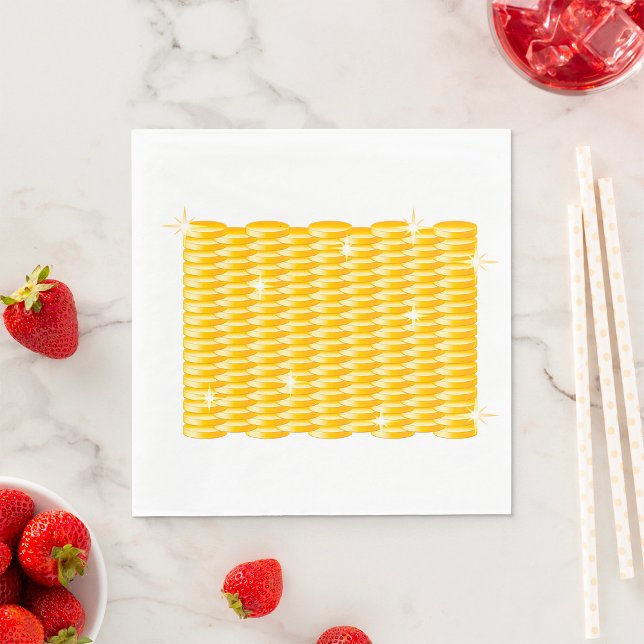 Servilleta De Papel Monedas De Oro (Subido por el creador)