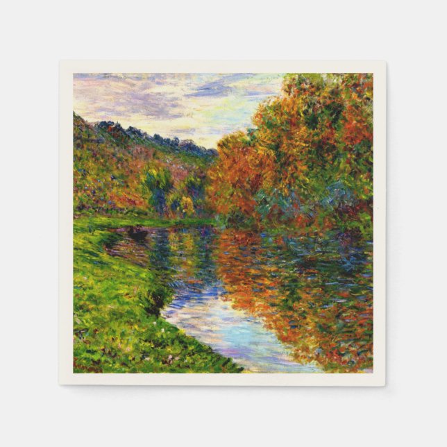 Servilleta De Papel Monet - Brazo de la Jeufosse, otoño, (Anverso)