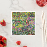 Servilleta De Papel Monet - El jardín de Iris en Giverny<br><div class="desc">El famoso cuadro de Claude Monet,  The Iris Garden at Giverny.</div>