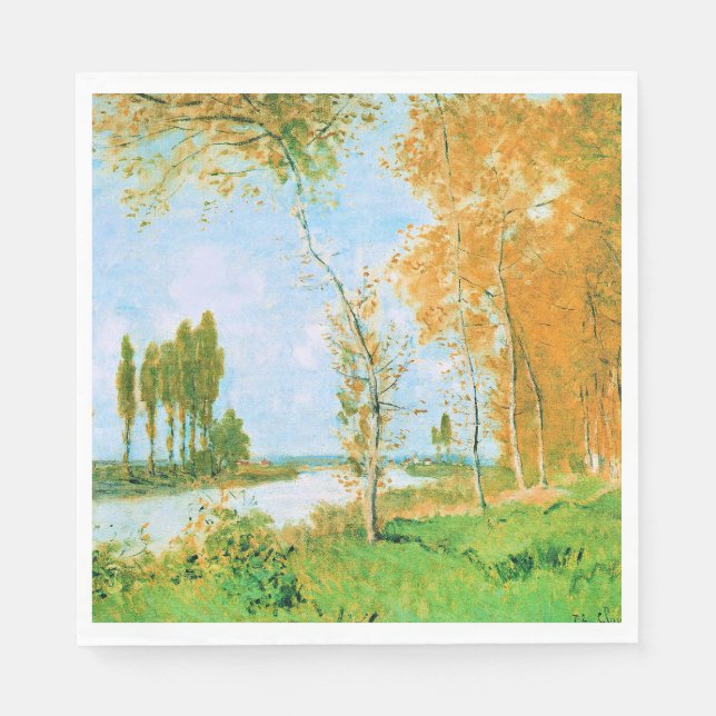 Servilleta De Papel Monet - La Primavera en Argenteuil, (Anverso)