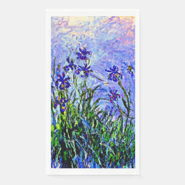 Servilleta De Papel Monet - Lilac Irises (Anverso)