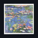 Servilleta De Papel Monet - Lilies de agua, 1916,<br><div class="desc">Famoso cuadro de Claude Monet,  Water Lilies,  1916</div>