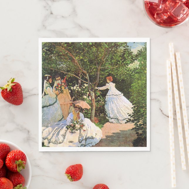 Servilleta De Papel Monet - Mujeres en el jardín (In situ)