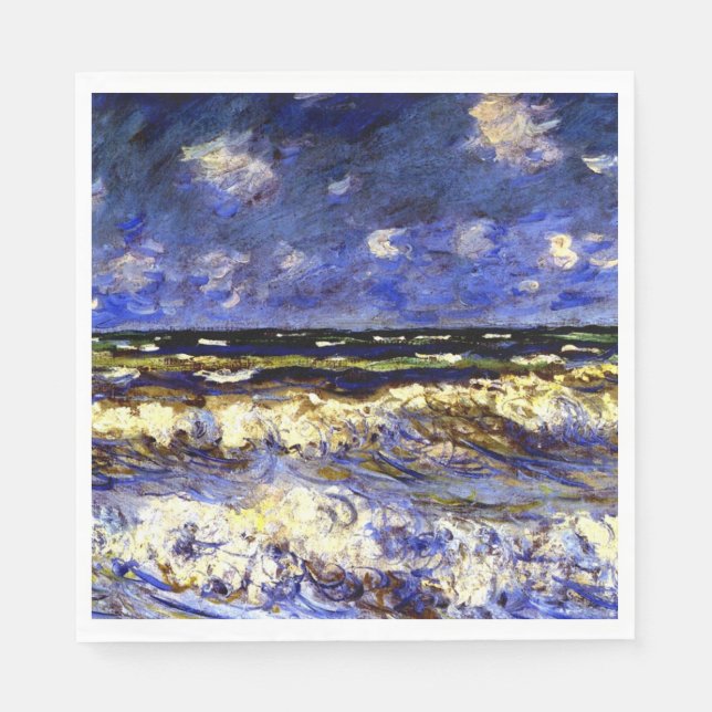 Servilleta De Papel Monet - Un mar tormentoso (Anverso)