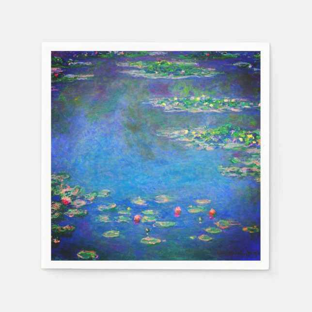 Servilleta De Papel Monet Water Lilies 1906 (Anverso)
