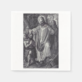 Servilleta De Papel Mono benedictino inglés de Saint Boniface