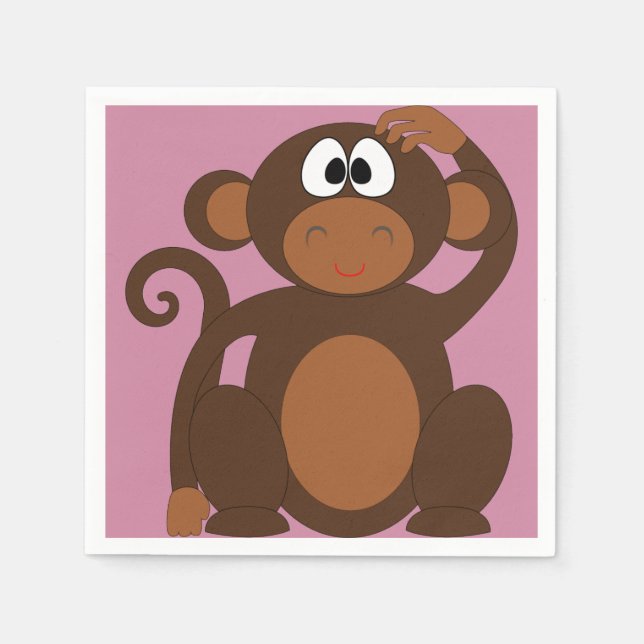 Servilleta De Papel Mono Funky (Anverso)