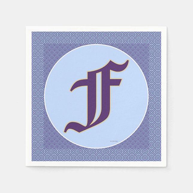 SERVILLETA DE PAPEL MONOGRAM F (Anverso)