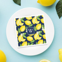 Monograma azul de la Marina Botánica de Citrus Lem