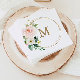 Servilleta De Papel Monograma Boda Napkin Cocktail Napkin
