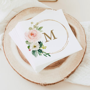 Servilleta De Papel Monograma Boda Napkin Cocktail Napkin