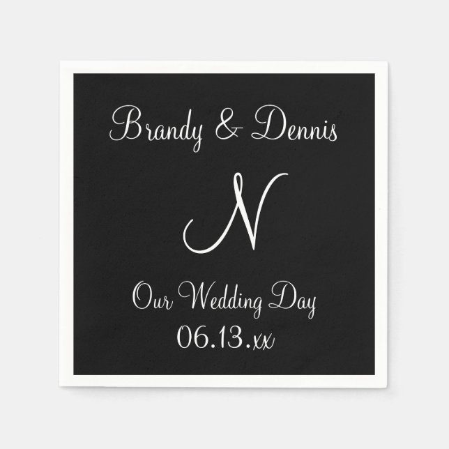 Servilleta De Papel Monograma Carnelian Cute Colour Napkins (Anverso)