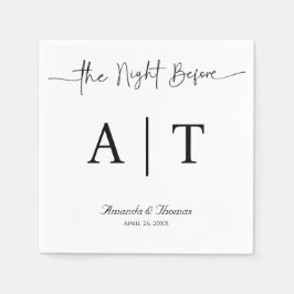 Servilleta De Papel Monograma Cocktail Paper Napkin