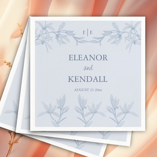 Servilleta De Papel Monograma de flor inmadura (Subido por el creador)