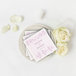 Servilleta De Papel Monograma de flor inmadura