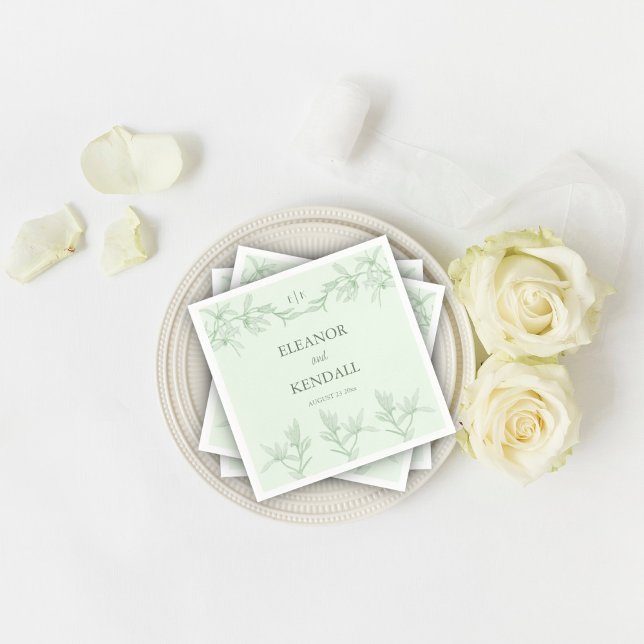 Servilleta De Papel Monograma de flor inmadura (Subido por el creador)