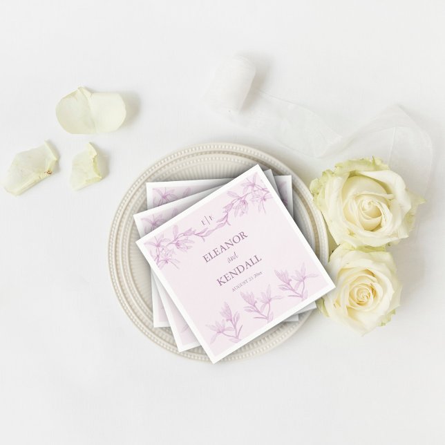 Servilleta De Papel Monograma de flor inmadura (Subido por el creador)